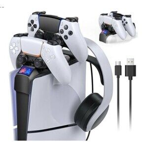 NEW Meneea PS5 Controller Charger for PS5 Slim Console Top Charger Station